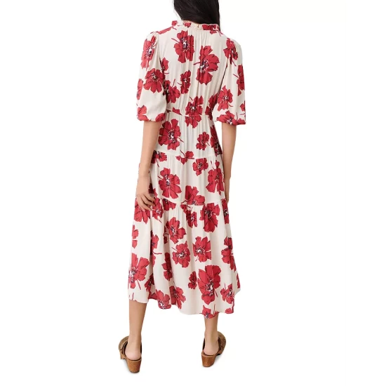 Top 10 ✨ Ba&sh Kory Floral Print Midi 👗 Dress Red 😍 4 Top 10 ✨ Ba&sh Kory Floral Print Midi 👗 Dress Red 😍 - Image 2
