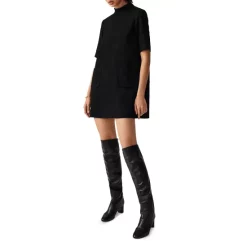 Outlet 🥰 Ba&sh Mellie Geo Mini 👗 Dress Black 🎉 -ba&sh Sales Store unnamed file 525