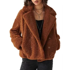 Flash Sale ✨ Ba&sh Sandy Sherpa Jacket Brown ✔️