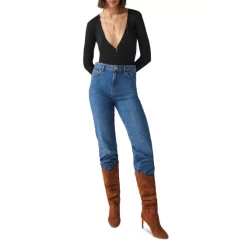 New 🧨 Ba&sh Celia Faux Wrap Bodysuit Black 🎉 -ba&sh Sales Store unnamed file 538