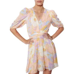 Cheap 🎁 Ba&sh Noam Puff Sleeve Mini 👗 Dress Nude 😍