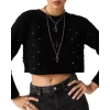 Cheapest 🌟 Ba&sh Otello Embellished Crop Sweater Off White 🔥 -ba&sh Sales Store unnamed file 55
