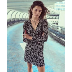 Cheap 🛒 Ba&sh Gizelle Printed Mini 👗 Dress Black ⭐ -ba&sh Sales Store unnamed file 555