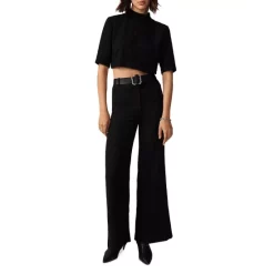 Top 10 🔥 Ba&sh Mandy Geo Wide Leg Pants Black 🌟 -ba&sh Sales Store unnamed file 566
