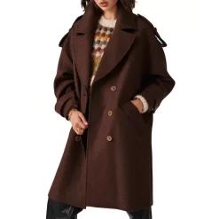 Best Sale ⭐ Ba&sh Tonio 🧥 Coat Brown 👏