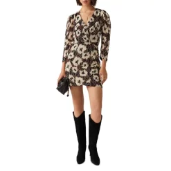 Buy 🌟 Ba&sh Kivy Metallic Floral Print Mini 👗 Dress Off White 👍 -ba&sh Sales Store unnamed file 588