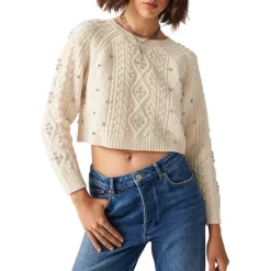 Cheapest 🌟 Ba&sh Otello Embellished Crop Sweater Off White 🔥 -ba&sh Sales Store unnamed file 59