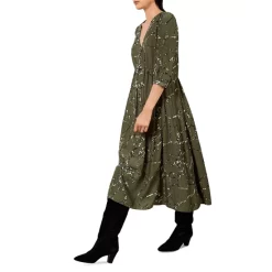 Best deal ❤️ Ba&sh Mosiris Midi 👗 Dress Kaki 😀 -ba&sh Sales Store unnamed file 601