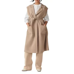 Cheapest 🤩 Ba&sh Bs&sh Gavin Belted Longline Vest Beige ⭐