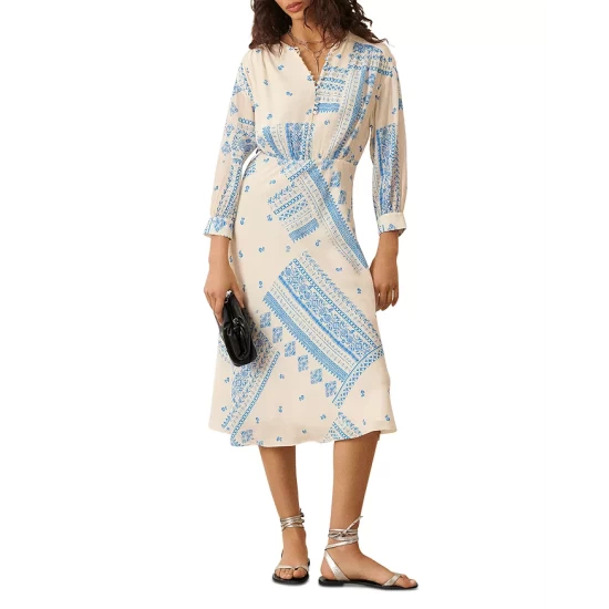 Wholesale ✨ Ba&sh Ines Midi 👗 Dress Off White ⌛ 3 Wholesale ✨ Ba&sh Ines Midi 👗 Dress Off White ⌛