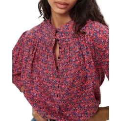 Wholesale 🤩 Ba&sh Freja Printed Top Pink 🛒 -ba&sh Sales Store unnamed file 628