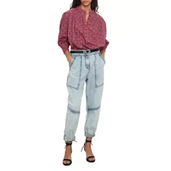 Wholesale 🤩 Ba&sh Freja Printed Top Pink 🛒 -ba&sh Sales Store unnamed file 629