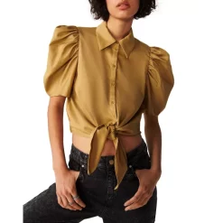 Budget ⭐ Ba&sh Dean Puffed Sleeve Top Black ⭐