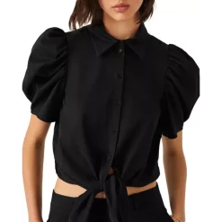 Budget ⭐ Ba&sh Dean Puffed Sleeve Top Black ⭐ -ba&sh Sales Store unnamed file 633