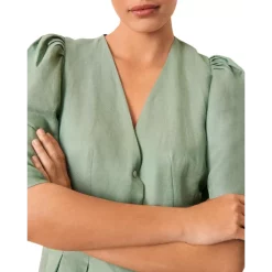 Discount 😀 Ba&sh Strid Puff Sleeve 👗 Dress Amande 🔔 -ba&sh Sales Store unnamed file 664