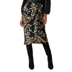 Best Pirce ⭐ Ba&sh Christo Printed Midi 👗 Skirt Black 🔔