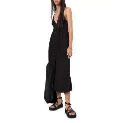 Best deal ❤️ Ba&sh Flavia Strappy Midi 👗 Dress Black 🤩