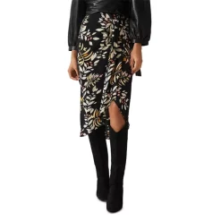 Best Pirce ⭐ Ba&sh Christo Printed Midi 👗 Skirt Black 🔔 -ba&sh Sales Store unnamed file 70