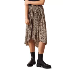 Buy 🔥 Ba&sh Lenny Abstract Print 👗 Skirt Raisin 🥰