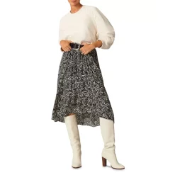 Buy 🔥 Ba&sh Lenny Abstract Print 👗 Skirt Raisin 🥰 -ba&sh Sales Store unnamed file 709