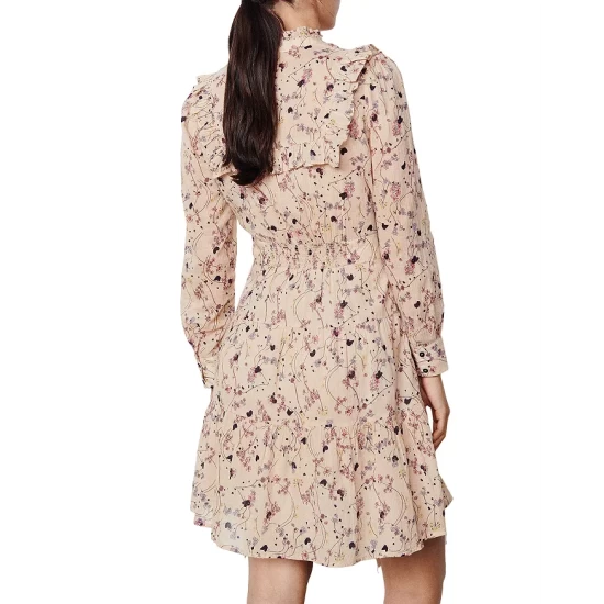 Brand new โญ Ba&sh Belle Ruffled Mini ๐ Shirt ๐ Dress Nude ๐งจ 4 Brand new โญ Ba&sh Belle Ruffled Mini ๐ Shirt ๐ Dress Nude ๐งจ - Image 2