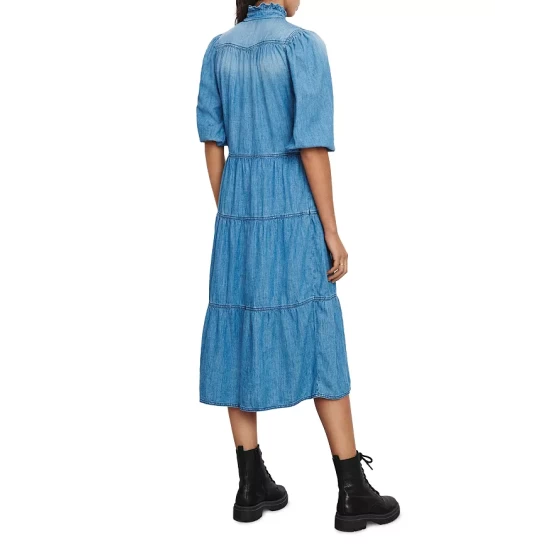 Best Sale 🥰 Ba&sh Willow Chambray Midi 👗 Dress Lightusedb 🔥 4 Best Sale 🥰 Ba&sh Willow Chambray Midi 👗 Dress Lightusedb 🔥 - Image 2