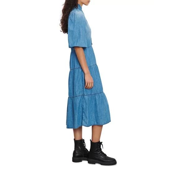 Best Sale 🥰 Ba&sh Willow Chambray Midi 👗 Dress Lightusedb 🔥 5 Best Sale 🥰 Ba&sh Willow Chambray Midi 👗 Dress Lightusedb 🔥 - Image 3