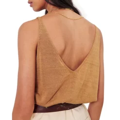 Flash Sale 🔔 Ba&sh Debardeur Dalil V-Neck Top Caramel 😀 -ba&sh Sales Store unnamed file 753