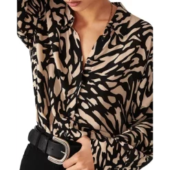 Top 10 ⭐ Ba&sh Gala Graphic Print Blouse Black 👏 -ba&sh Sales Store unnamed file 76