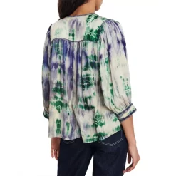 Best reviews of ❤️ Ba&sh Idris Printed Blouse Off White ❤️ -ba&sh Sales Store unnamed file 769