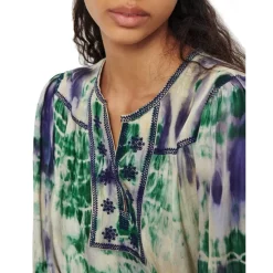 Best reviews of ❤️ Ba&sh Idris Printed Blouse Off White ❤️ -ba&sh Sales Store unnamed file 770