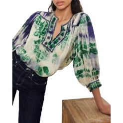 Best reviews of ❤️ Ba&sh Idris Printed Blouse Off White ❤️ -ba&sh Sales Store unnamed file 771