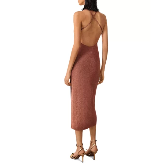 Hot Sale ๐คฉ Ba&sh Pupi Metallic Knit Midi ๐ Dress Gold ๐ 4 Hot Sale ๐คฉ Ba&sh Pupi Metallic Knit Midi ๐ Dress Gold ๐ - Image 2