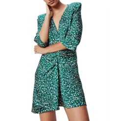 Hot Sale ๐ฅ Ba&sh Printed Erika ๐ Dress Green โ๏ธ