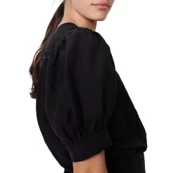 Deals 🥰 Ba&sh Bacary Eyelet Cutout Back Blouse Black ⭐ -ba&sh Sales Store unnamed file 786
