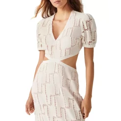 Buy 👏 Ba&sh Ava Eyelet Cutout Maxi 👗 Dress Off White 🛒 -ba&sh Sales Store unnamed file 807