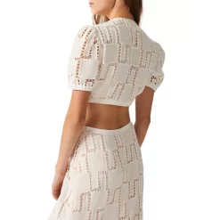 Buy 👏 Ba&sh Ava Eyelet Cutout Maxi 👗 Dress Off White 🛒 -ba&sh Sales Store unnamed file 809