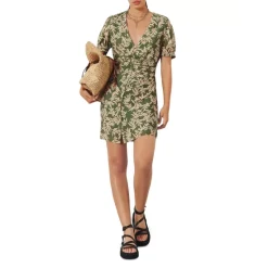 Promo ๐ Ba&sh Tais Botanical Print Mini ๐ Dress Green ๐