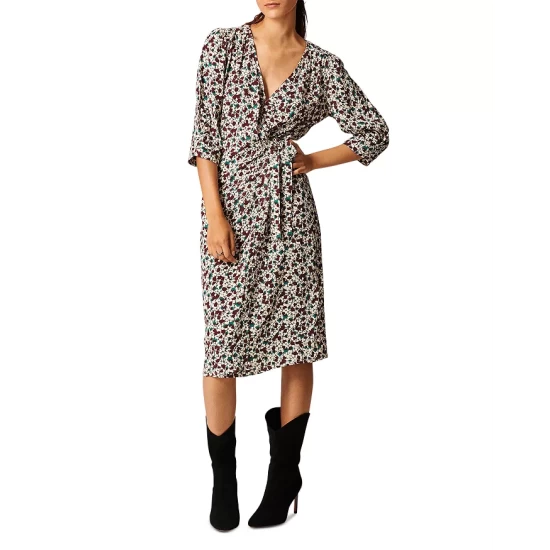 Discount โญ Ba&sh Elen Floral Print ๐ Dress Off White ๐ 3 Discount โญ Ba&sh Elen Floral Print ๐ Dress Off White ๐