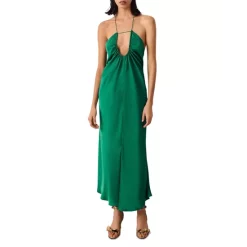 Best reviews of 😍 Ba&sh Bradie U Neck Maxi 👗 Dress Green 💯