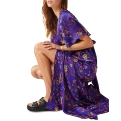 Outlet 🤩 Ba&sh Cecilia Flutter Sleeve Maxi 👗 Dress Blue 🤩 -ba&sh Sales Store unnamed file 847