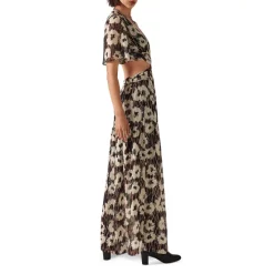 Cheap ✨ Ba&sh Kandy Metallic Floral Print Maxi 👗 Dress Off White 😀 -ba&sh Sales Store unnamed file 850