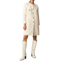 Coupon 👏 Ba&sh Mateo Patch Pocket 🧥 Coat Off White ⭐