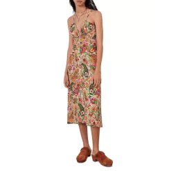 New ๐ฏ Ba&sh Baila Printed Midi ๐ Dress Green ๐คฉ