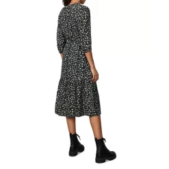 Discount 👏 Ba&sh Bowie Printed Midi 👗 Dress Black 🛒 -ba&sh Sales Store unnamed file 900