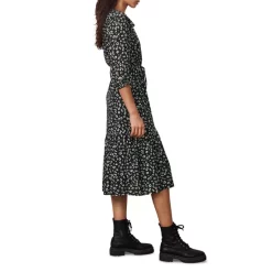 Discount 👏 Ba&sh Bowie Printed Midi 👗 Dress Black 🛒 -ba&sh Sales Store unnamed file 901