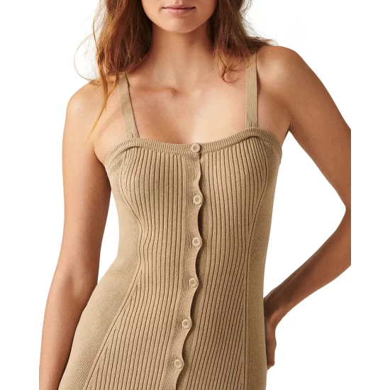 Deals ๐ Ba&sh Chaeri Ribbed Tank Midi ๐ Dress Beige ๐ 4 Deals ๐ Ba&sh Chaeri Ribbed Tank Midi ๐ Dress Beige ๐ - Image 2