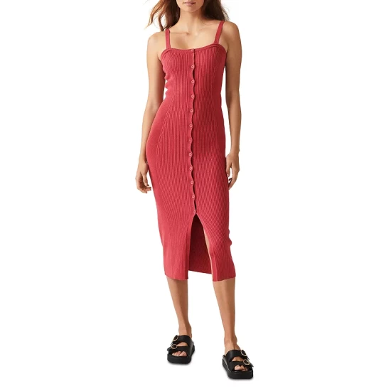 Deals ๐ Ba&sh Chaeri Ribbed Tank Midi ๐ Dress Beige ๐ 7 Deals ๐ Ba&sh Chaeri Ribbed Tank Midi ๐ Dress Beige ๐ - Image 5