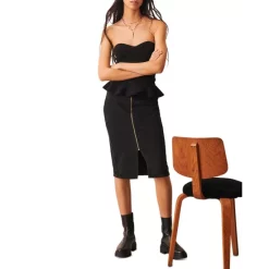 Brand new 🎁 Ba&sh Sydney Strapless Peplum Top Black ✨ -ba&sh Sales Store unnamed file 949