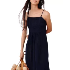 Hot Sale 🎁 Ba&sh Michele Open Back Midi 👗 Dress Night Blue 🌟 -ba&sh Sales Store unnamed file 958